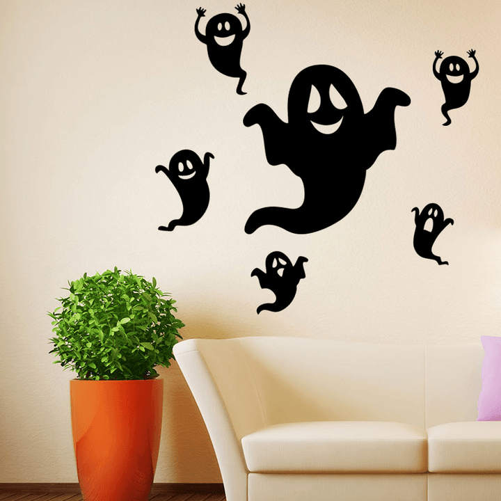 Miico FX3012 Halloween Sticker Creative Cartoon Sticker Removable Wall Sticker - Ghost - MRSLM