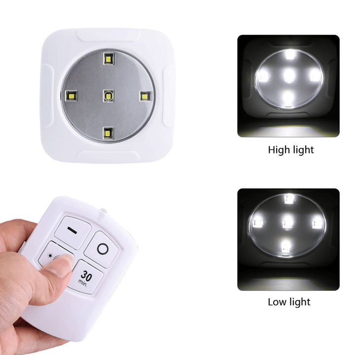 3Pcs LED Night Lights Wireless Remote Control Home Corridor Cabinet Battery Night Light - MRSLM