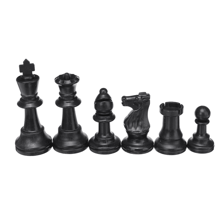 32 Piece Game Chess Foldable 9.5/7.5/6.4Cm King Knight Set Outdoor Recreation Family Camping Game - MRSLM