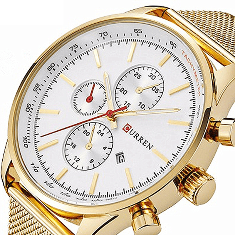 CURREN 8227 Business Men Watch Luxury Sport Metal Quartz Wrist Watch - MRSLM