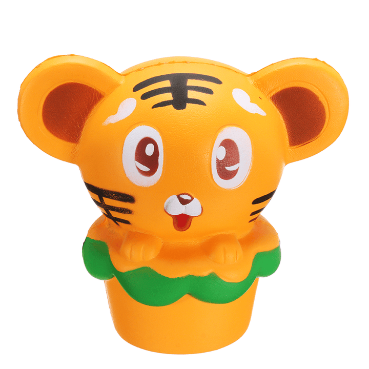 Squishy Tiger 13Cm Soft Slow Rising 10S Collection Gift Decor Squeeze Stress Reliever Toy - MRSLM