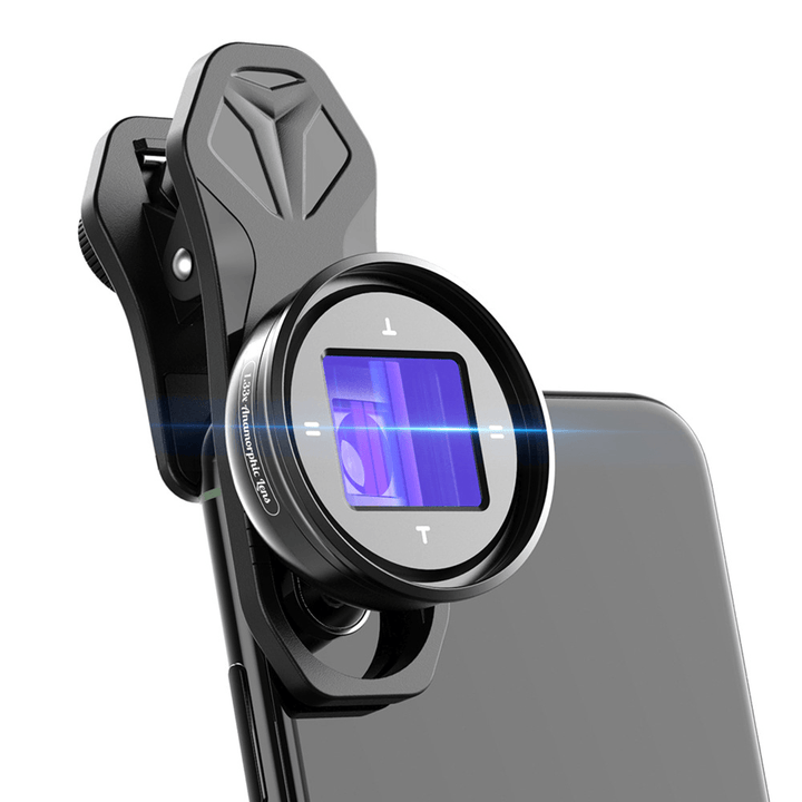 APEXEL 1.33X Anamorphic Lens Professional Phone Camera Lens 4K HD Widescreen Vlog Movie Phone Camcorders Lens for All Smartphone - MRSLM