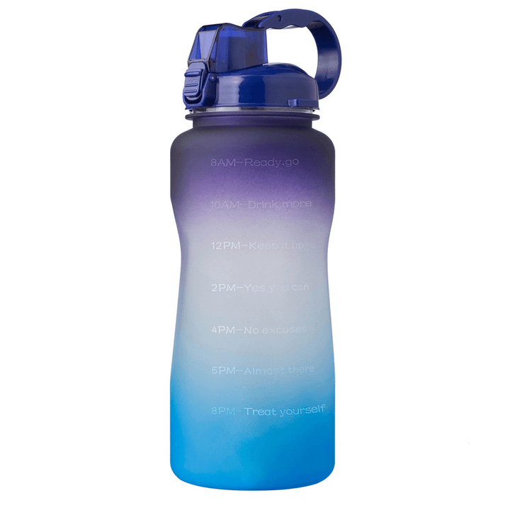 Ipree® 2000Ml Sport Kettle Food Grade Material Bouncing Cover Straw Water Bottle with Handle for Outdoor Camping Travel - MRSLM
