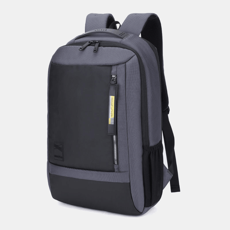 Men Large Capacity Casual Backpack with USB Charging Port & Audio Port - MRSLM