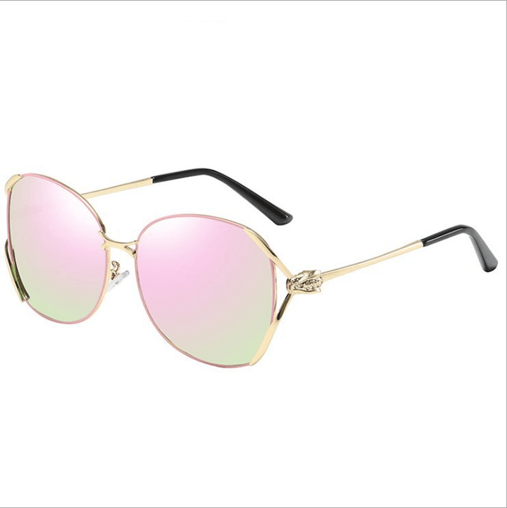 Women'S Metal Polarized Sunglasses with UV Protection - MRSLM