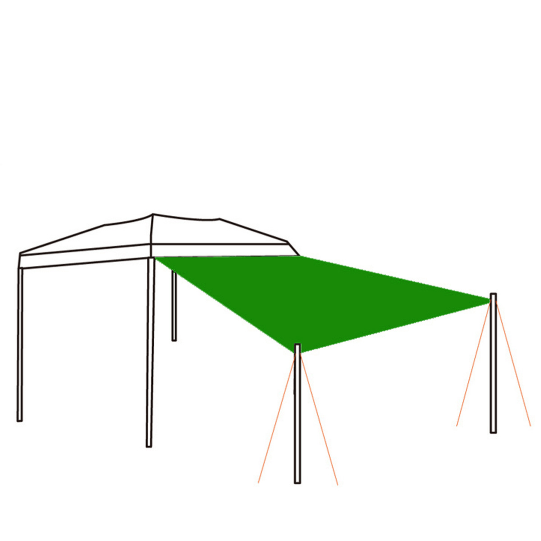 210X150Cm Outdoor Camping Tent Tarp Sunshade Rain Shelter Awning Waterproof Picnic Mat - MRSLM