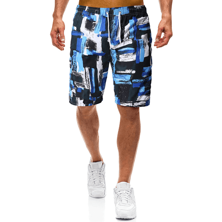 Mens Summer Beach Vacation Loose Printed Board Shorts - MRSLM