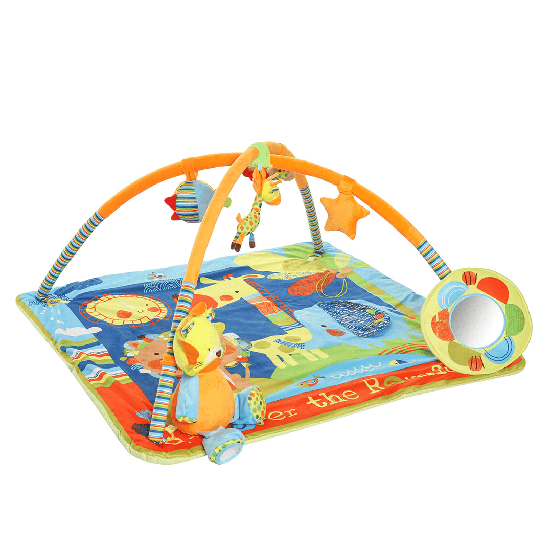 Infant Baby Gym Activity Bed for Kick & Play Hanging Toys Baby Play Mat - MRSLM