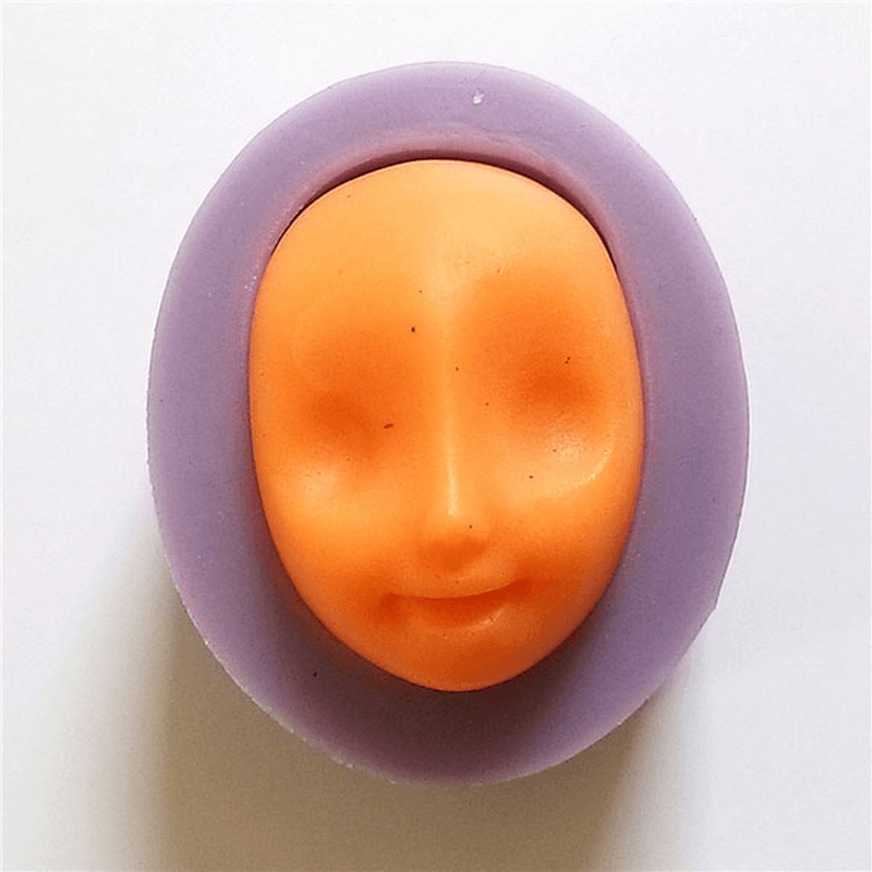 3D Baby Head Silicone Mould Girl Face Fondant Cake Mold Trick Tool Creative Baking Accesseries - MRSLM