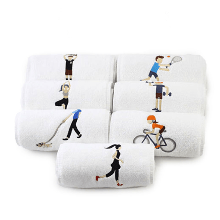 Cotton Sports Quick-Drying Towel Yoga Fitness Towel Sweat-Absorbent and Quick-Drying - MRSLM