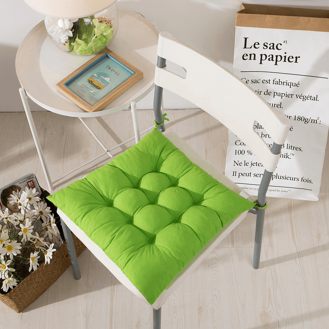 45*45Cm Polyester Chair Cushion Square Soft Padded Cushion Pad Home Office Decor - MRSLM