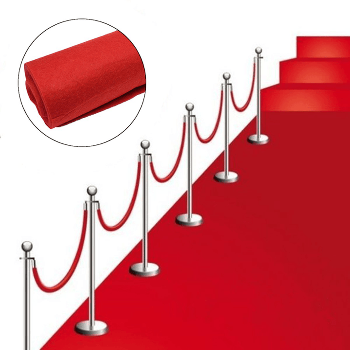 80 X 300Cm Red Carpet Wedding Runners Aisle Floor Rug Hollywood Party Decorations - MRSLM