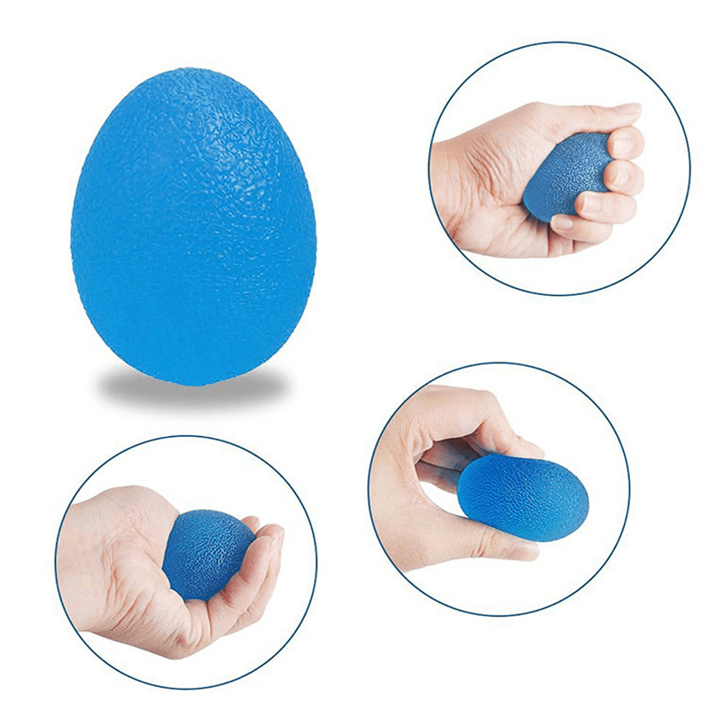 KALOAD High Elasticity Silicone Egg Grip Ball Indoor Outdoor Finger Massage Ball Fitness Strength Trainer - MRSLM