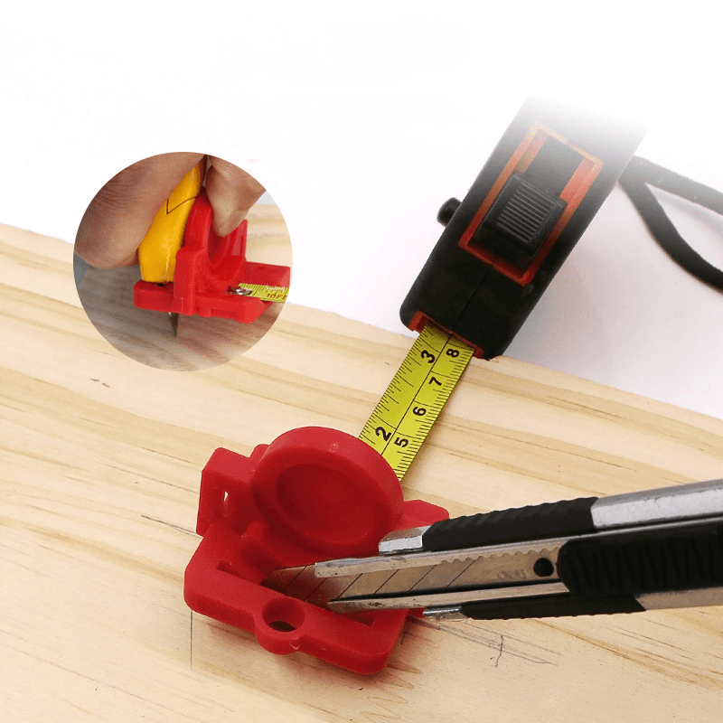 Cut Drywall Tool Guide Woodwork Tile Contractor Tape Measure Verticle Attachment CLH@8 - MRSLM