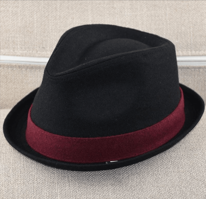 British Style Autumn and Winter Woolen Jazz Hat - MRSLM