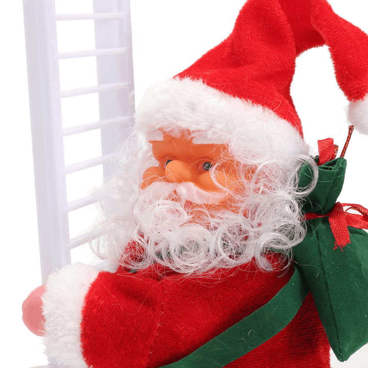 Christmas Senta Claus Climbing Ladder Hanging Decorations Holiday Gift - MRSLM