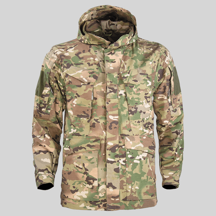 Tactical Windbreaker Mid-Length Men'S Jacket Waterproof - MRSLM