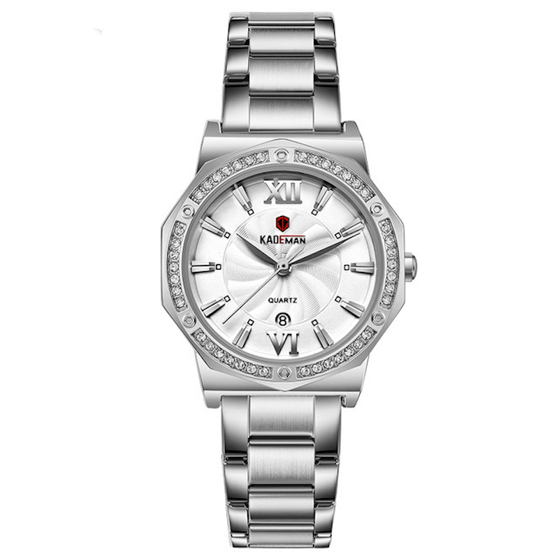 KADEMAN 829 Casual Female Watch 3ATM Waterproof Date Display Elegant Crystal Quartz Watch - MRSLM