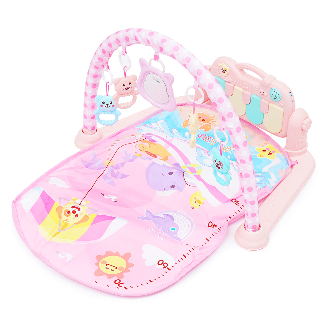 3 in 1 Baby Infant Gym Play Mat Fitness Music Piano Pedal Educational Toys USB Baby Play Mat - MRSLM
