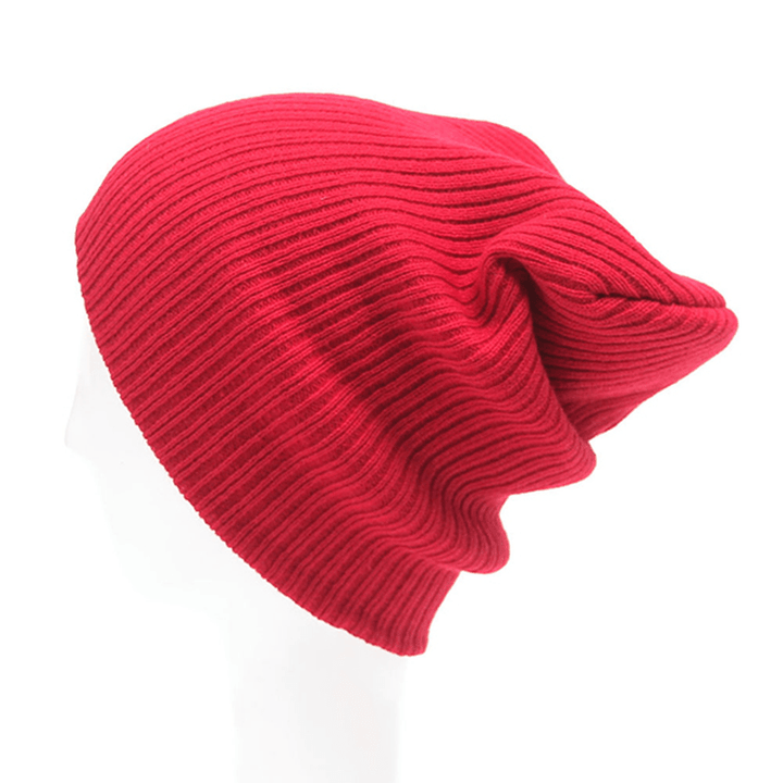 Winter Casual Knitted Warm Skullies Beanies Hats High Elastic Men Women Hat - MRSLM