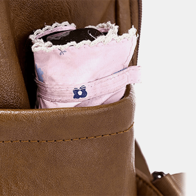 Women Anti-Theft Backpack Multifunctional Bag Tassel Zipper Bag - MRSLM