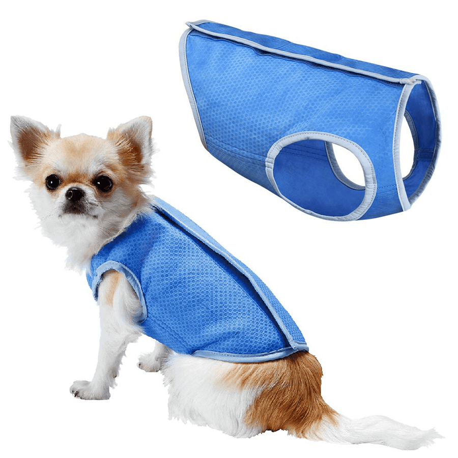 Summer Cooling Jacket Coat Vest T-Shirt Clothes Clothing for Dog Cat Puppy Pet Vest - MRSLM