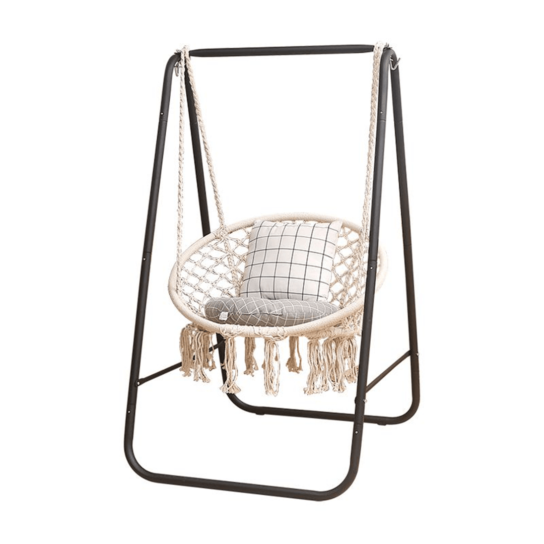 Metal Hammock A-Shape Frame Chair Stand Swinging Seat Replacement Frame Cotton Hammock Chair - MRSLM