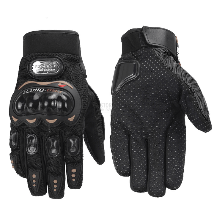 Full Finger Racing Hard Shell Touch Screen Gloves Outdoor Cycling Gloves - MRSLM