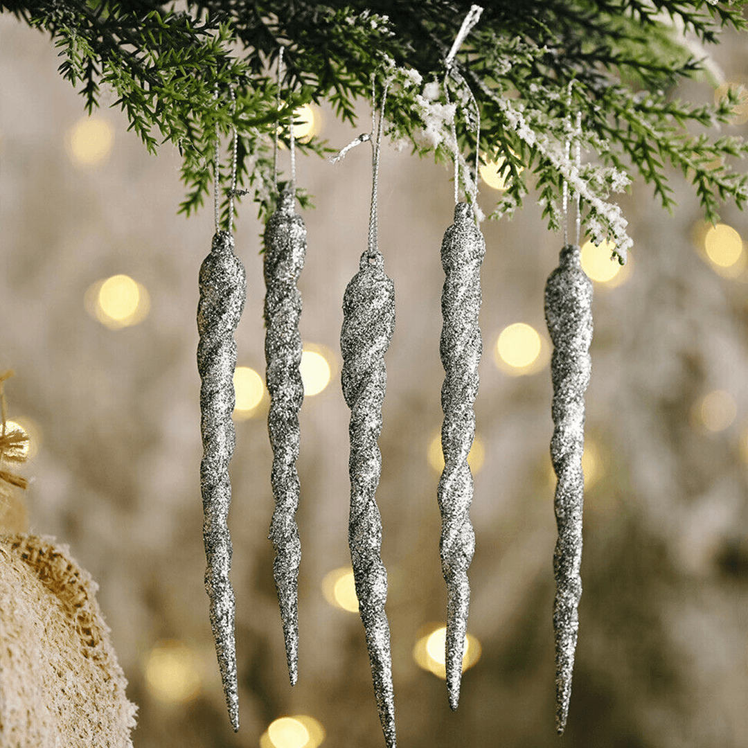 2020 Christmas Tree Ornament Simulation Ice Christmas Tree Hanging Decoration Icicle Prop for DIY New Year Party Xmas Home Decor - MRSLM