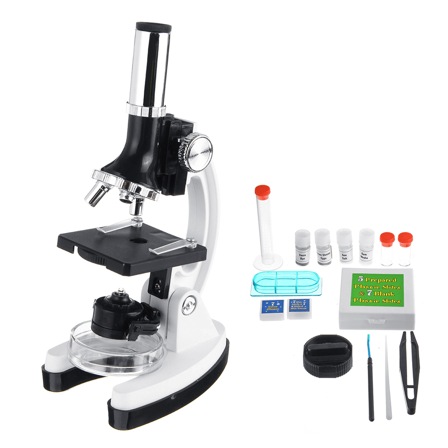 LED Science Microscope Kit for Children 1200X 1200 Scientific Instruments Toy Set for Early Education Accessory Kit - MRSLM