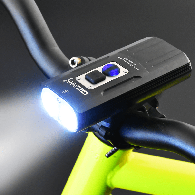 NITENUMEN X8 1800LM 2X U2 6 Modes 18650 Li-Ion Battery USB Rechargeable Waterproof Cycling Bike Light - MRSLM