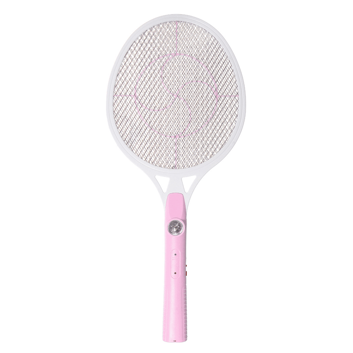Rechargeable LED Electric Fly Swatter Mosquito Dispeller Home Camping Travel - MRSLM
