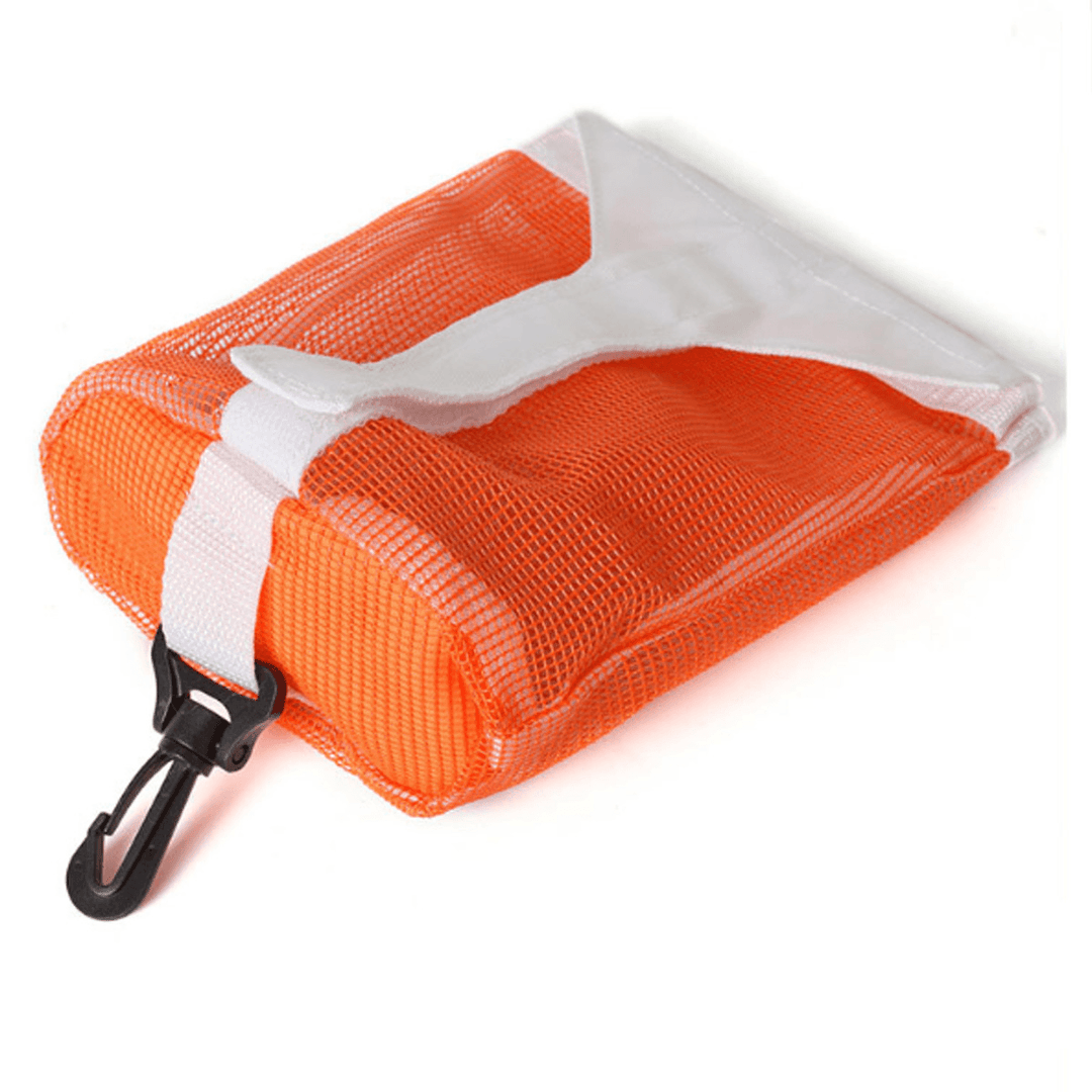 Diving Reel Bolt Snap & SMB Safety Marker Buoy Mesh Gear Bag Equipment Holder Carry Pouch - MRSLM