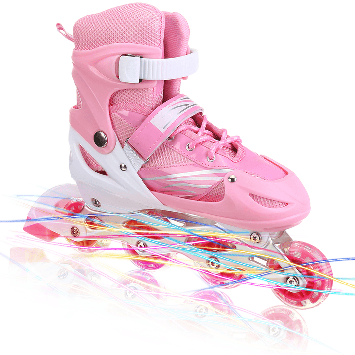 Adjustable Kids Skate Roller Shoes High Speed Inline Skate Racing Girls Boys Skates Sneakers Children Skating Gift - MRSLM