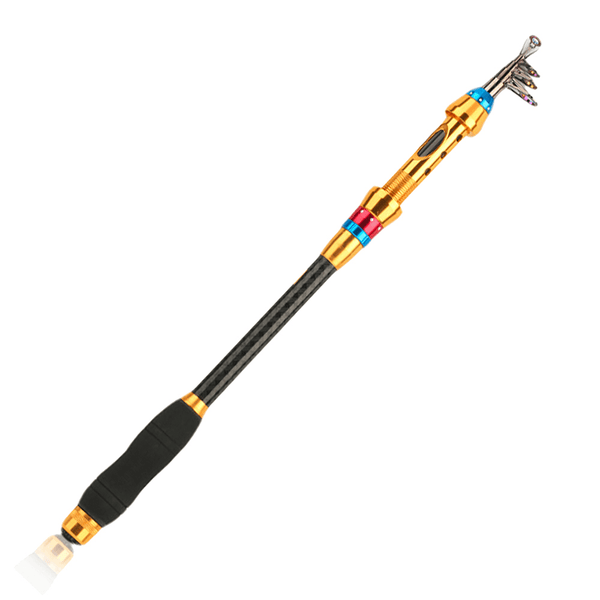 ZANLURE 1.8-3.6M Carbon Fiber Telescopic Fishing Rod Portable Superhard Spinning Rod Sea Fishing Rod - MRSLM