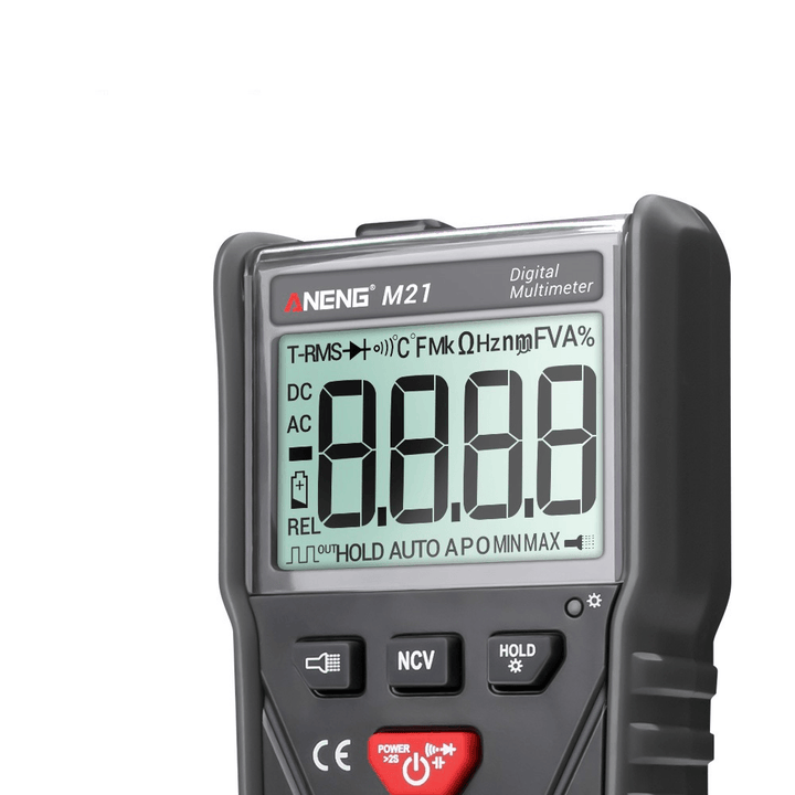ANENG M21 Digital Multimeter 6000 Counts Backlight AC / DC Ammeter Voltmeter Ohm Portable Meter - MRSLM