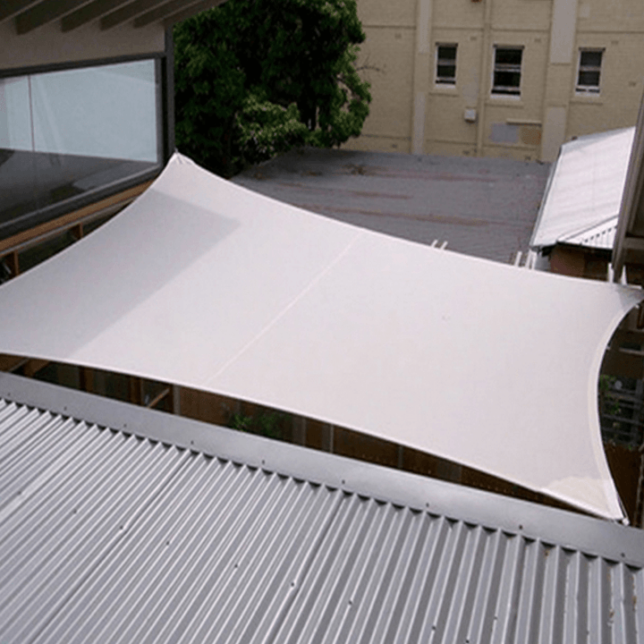 3.5X3.5M Square Sun Shade Sail Canopy Patio Garden Awning UV Block Top Shelter Beige - MRSLM