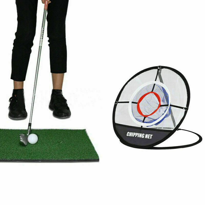 Golf Chipping Practice Net Folding Golf Training Net Sport Golf Cages Net with Turf Golf Training Net - MRSLM
