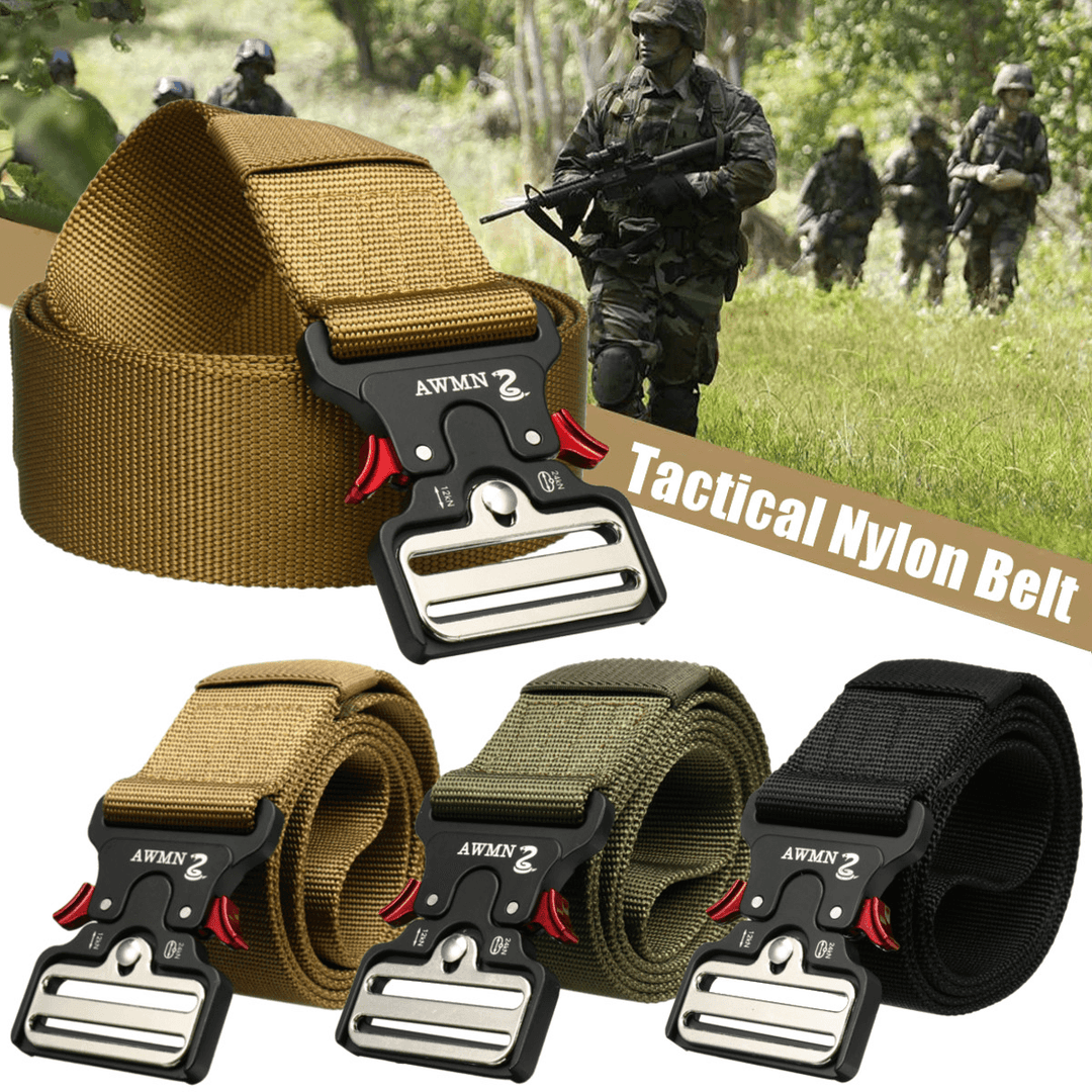 1.89" Wide Tactical Nylon Belt Heavy Duty Army Military Training Trousers - MRSLM