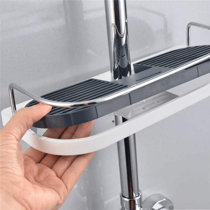 Bath Towel Tray Home Single Tier Shampoo Shower Head Holder Bathroom Shelf Shower Storage Rack Holder - MRSLM