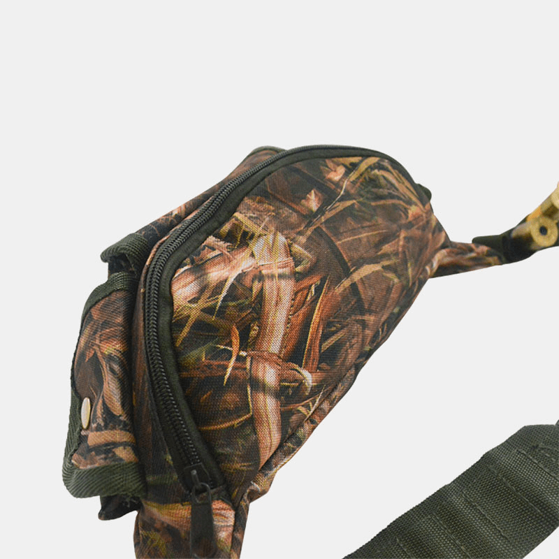 Men Oxford Camouflages Multifunction Outdoor Hunting Waist Bag Adjustable Tactical Bag - MRSLM