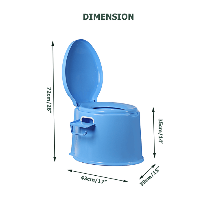 Portable Large Potty Commode Mobile Toilet Detachable Stool for the Elderly and Gravida - MRSLM