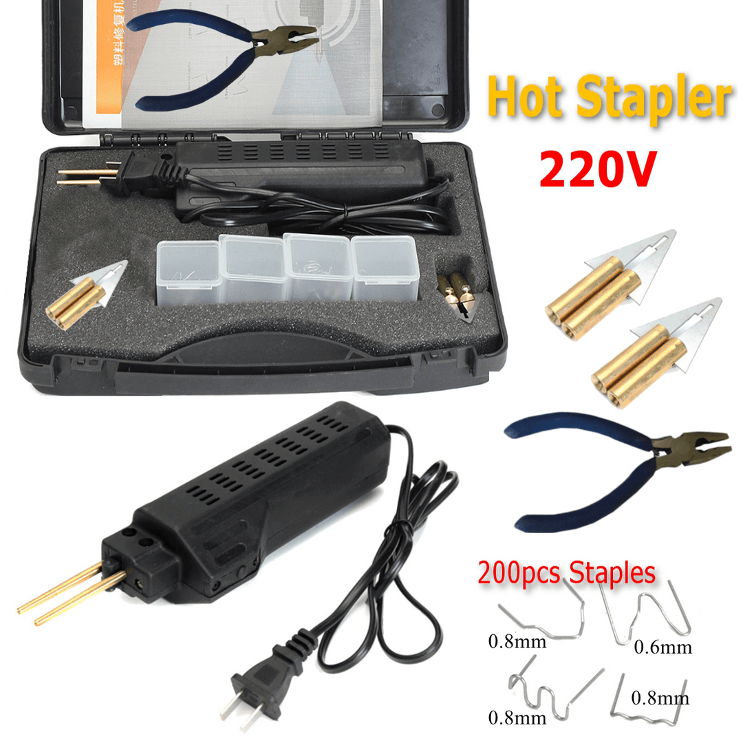206 Pcs Hot Stapler Bumper Fender Fairing Welder Plastic Repair Kitl - MRSLM