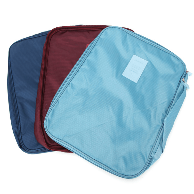 Travel Shirt Tie Sorting Pouch Zipper Organizer Waterproof Nylon Storage Bag - MRSLM