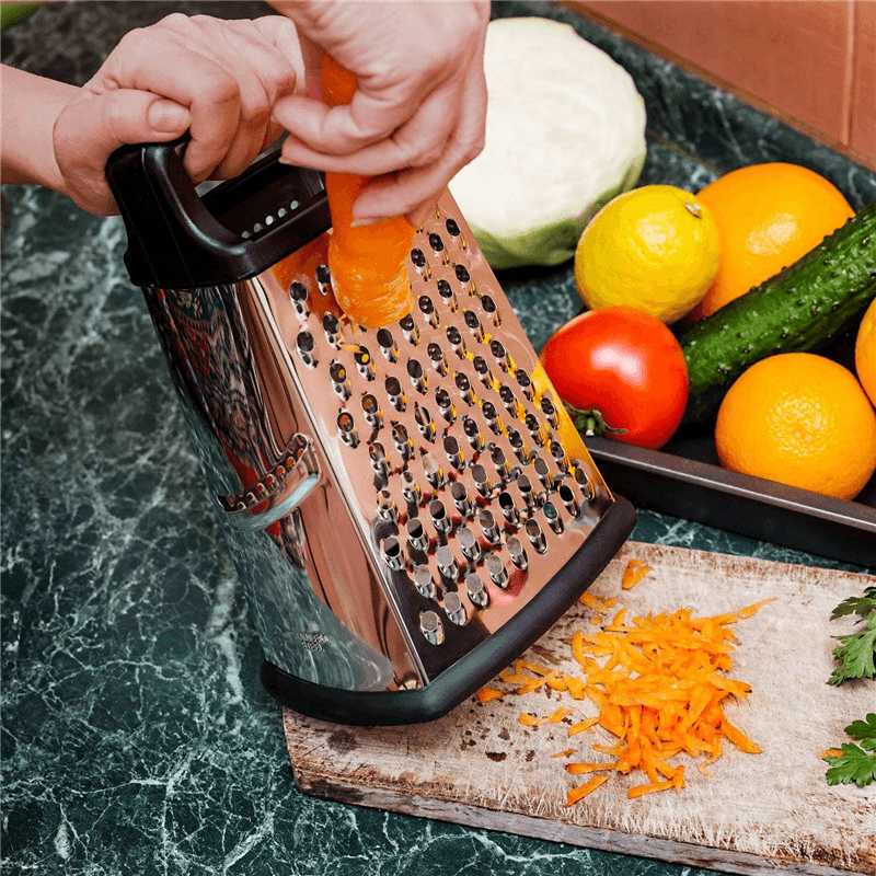 Mulit Function Kitchen Vegetable Fruit Peeler Professional Vegetable Cutter Stainless Steel 4 Sided Grater Slicer Cheese Kitchen Gadgets Accessories - MRSLM