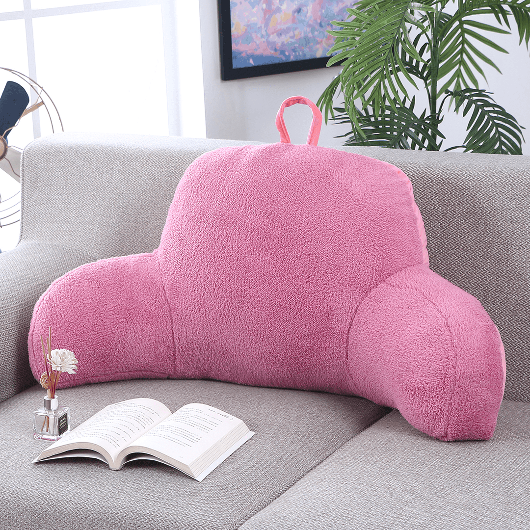 23.62Inch PP Cotton Filling Backrest Pillow Bed Cushion Support Reading Back Rest Arms Chair for Home Sofa Office - MRSLM