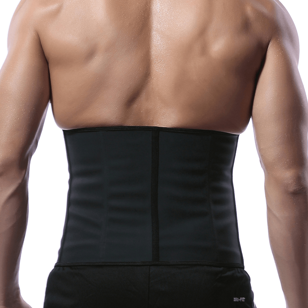 Men plus Size Adjustable Waist Support Strap High Elasticity Tummy Tuck Waist Belt Waistband Body Shapewear Sports Fitness - MRSLM