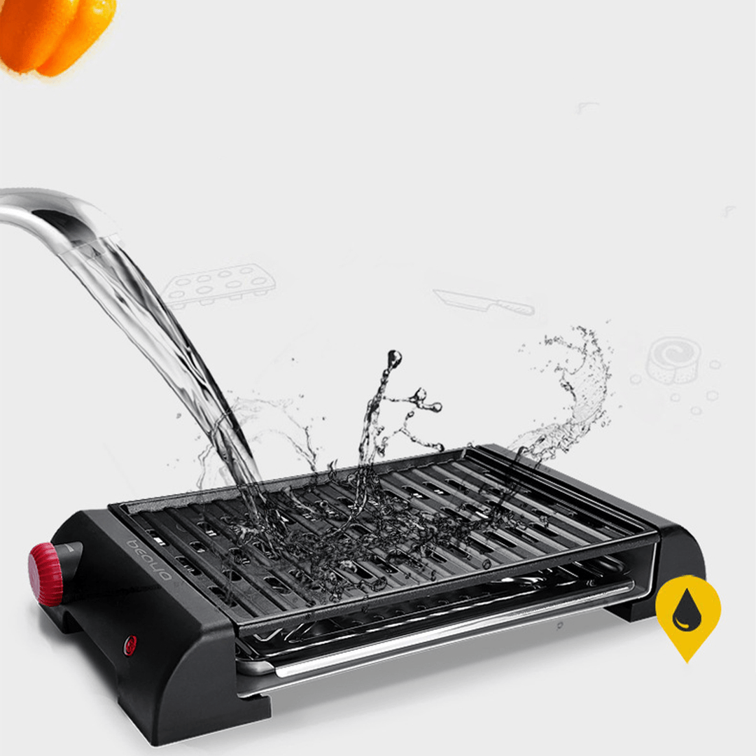 Ipree® Electric Barbecue Grill BBQ Gill Outdoor Camping Traveling Smokeless Non-Stick Tabletop BBQ Cooking Stove - MRSLM