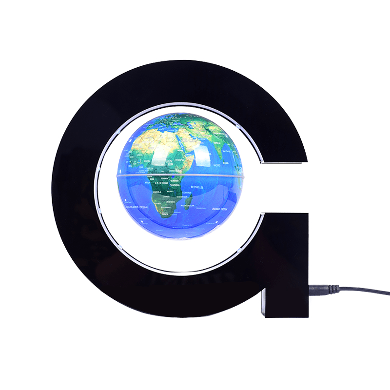 LED Floating Globe World Map Rotating Decor Magnetic Levitation Earth Home Gift Decorations - MRSLM