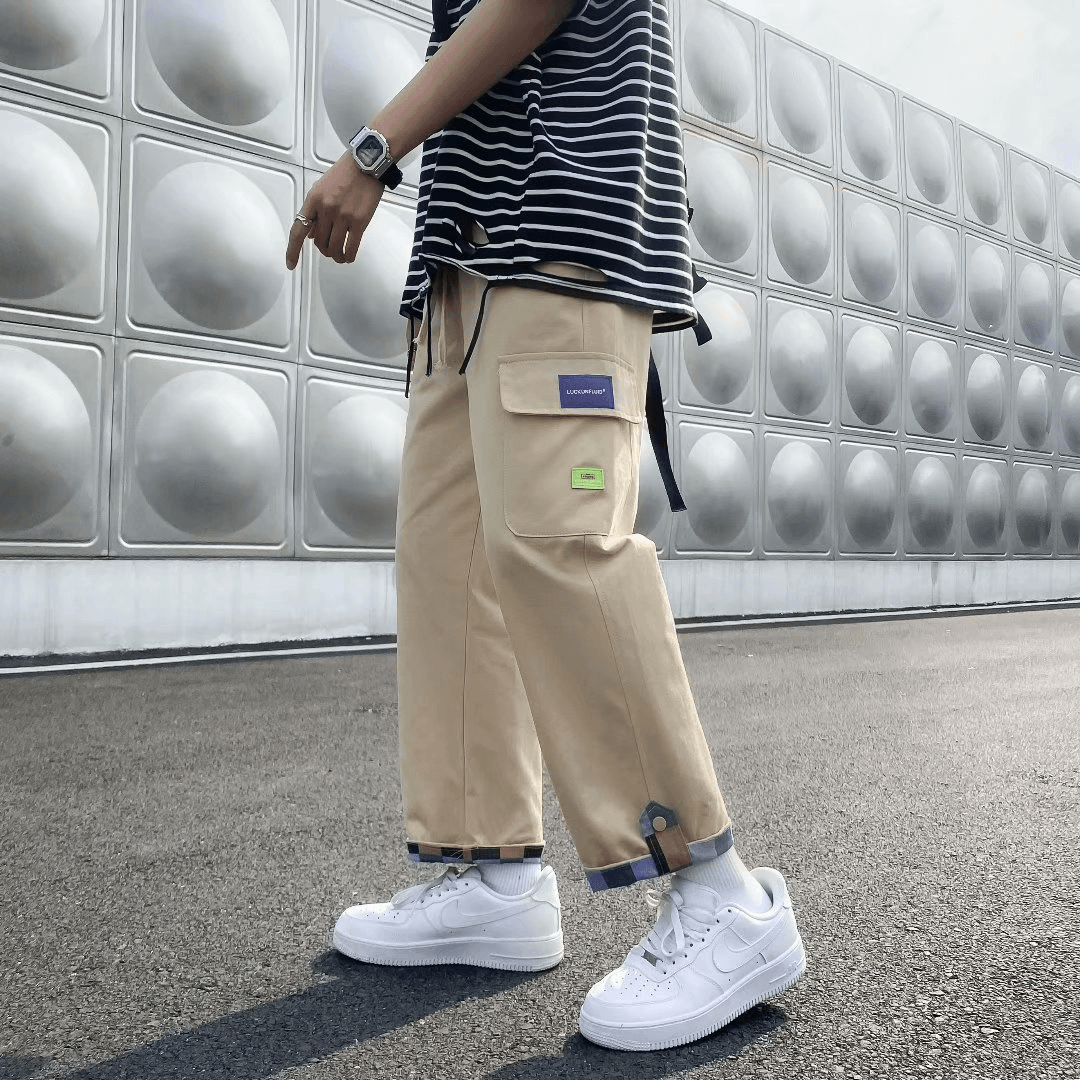 Youth Straight Leg Men'S Casual Pants Spring and Autumn - MRSLM